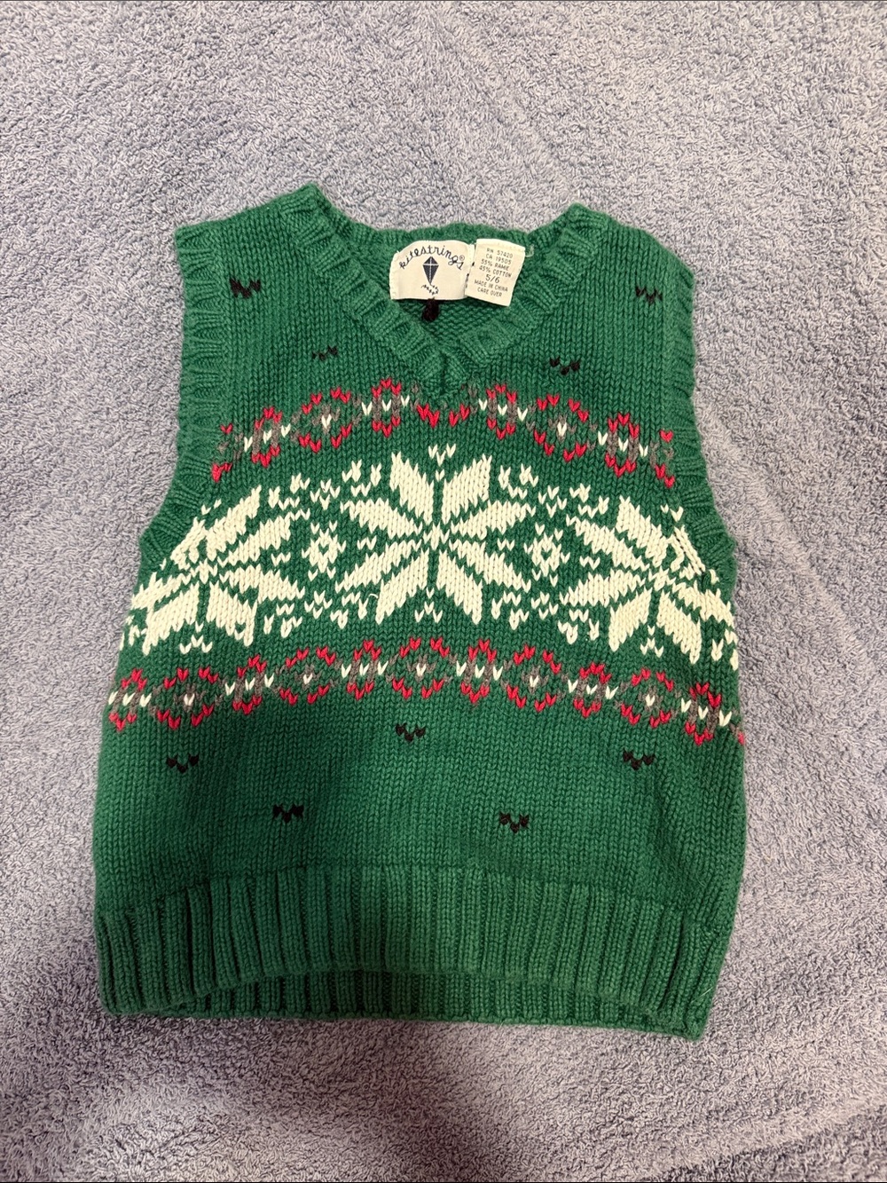 Vintage children sweater vest 5/6